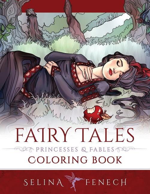 Front cover_Fairy Tales, Princesses, and Fables Coloring Book