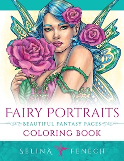 Front cover_Fairy Portraits - Beautiful Fantasy Faces Coloring Book