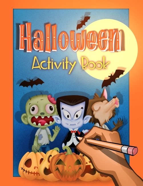 Front cover_Halloween Activity and Puzzle Book for Kids