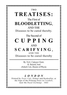 Bloodletting and Cupping