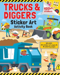 Couverture_Trucks & Diggers: Sticker Art & Coloring