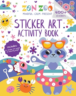 Front cover_Zen Zoo: Sticker Art & Coloring