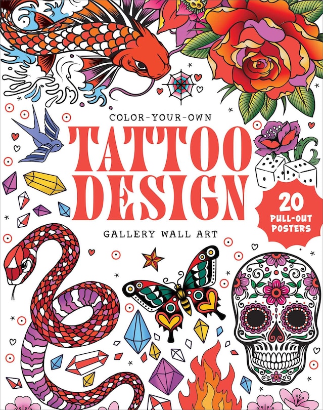 Front cover_Tattoo Design: Coloring Book