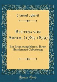 Couverture_Bettina von Arnim, (1785-1859)
