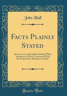 Couverture_Facts Plainly Stated