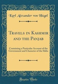 Front cover_Travels in Kashmir and the Panjab