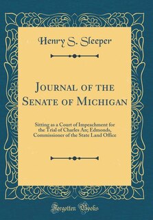 Couverture_Journal of the Senate of Michigan