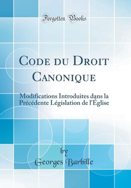 Couverture_Code du Droit Canonique