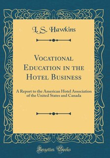Couverture_Vocational Education in the Hotel Business