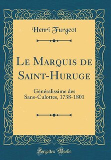 Front cover_Le Marquis de Saint-Huruge