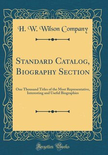 Couverture_Standard Catalog, Biography Section