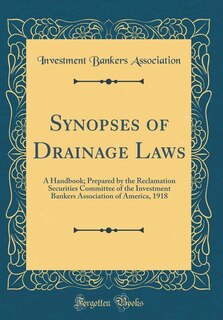 Front cover_Synopses of Drainage Laws