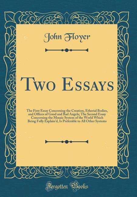 Front cover_Two Essays