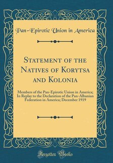 Front cover_Statement of the Natives of Korytsa and Kolonia