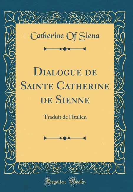Front cover_Dialogue de Sainte Catherine de Sienne