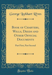 Front cover_Book of Charters, Wills, Deeds and Other Official Documents