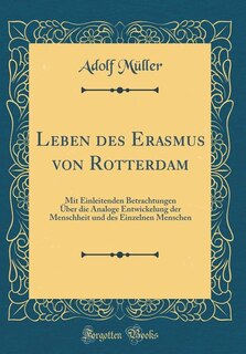 Front cover_Leben des Erasmus von Rotterdam