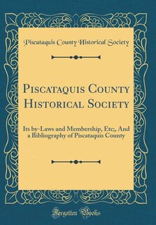 Couverture_Piscataquis County Historical Society