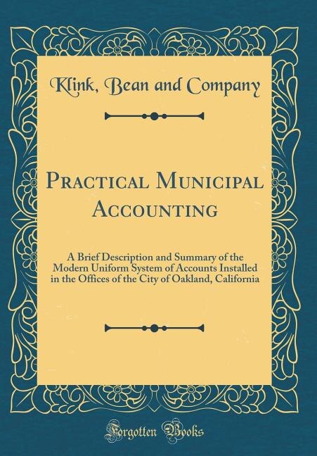 Front cover_Practical Municipal Accounting