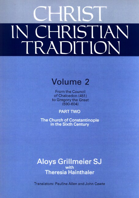 Front cover_Christ in Christian Tradition