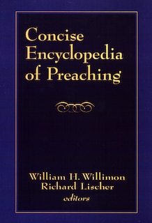 Front cover_Concise Encyclopedia of Preaching