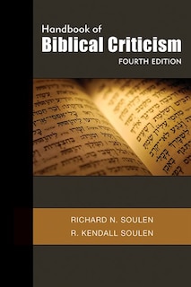 Front cover_Handbook of Biblical Criticism