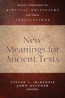 Front cover_New Meanings for Ancient Texts