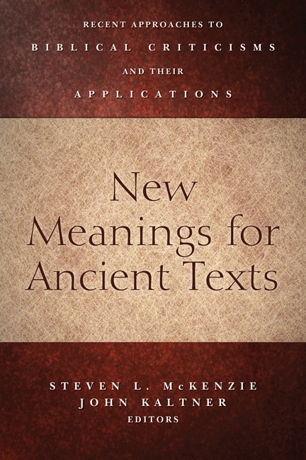 Front cover_New Meanings for Ancient Texts