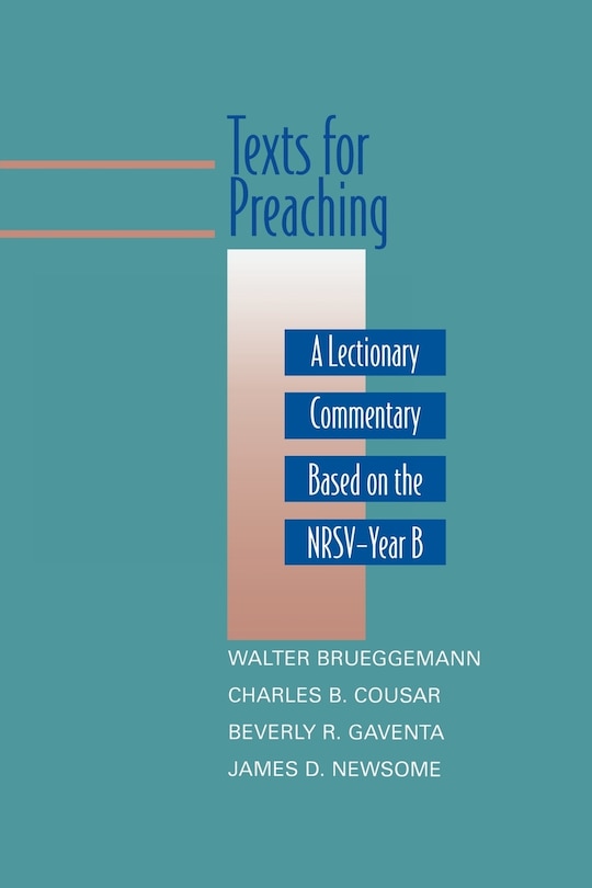 Front cover_Texts for Preaching, Year B