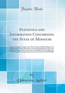 Front cover_Statistics and Information Concerning the State of Missouri