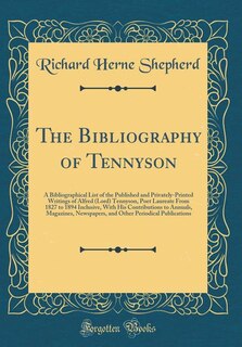 Front cover_The Bibliography of Tennyson