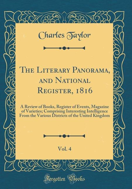 Couverture_The Literary Panorama, and National Register, 1816, Vol. 4
