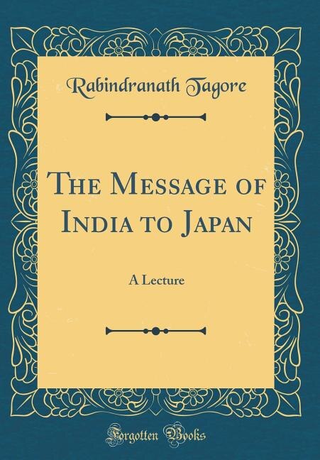 Couverture_The Message of India to Japan