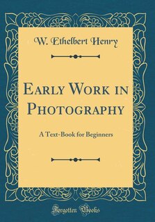 Couverture_Early Work in Photography