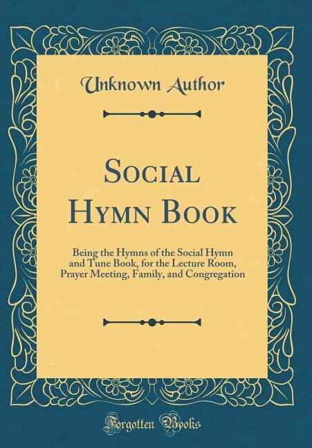 Couverture_Social Hymn Book