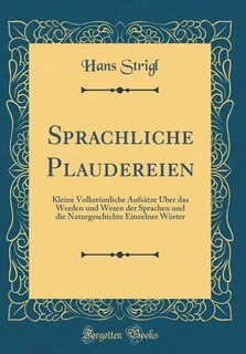 Front cover_Sprachliche Plaudereien