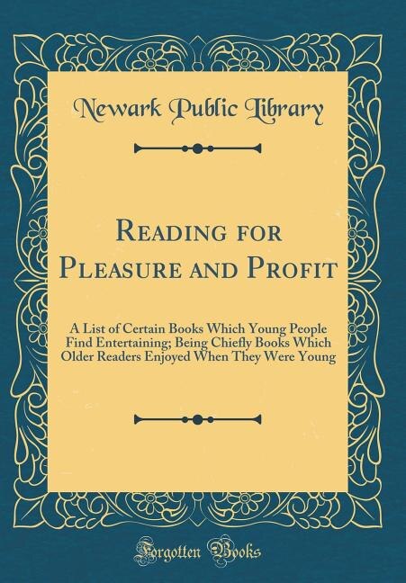 Front cover_Reading for Pleasure and Profit