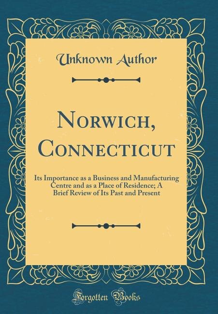 Front cover_Norwich, Connecticut