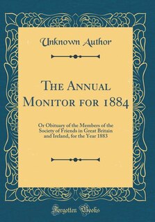 Front cover_The Annual Monitor for 1884