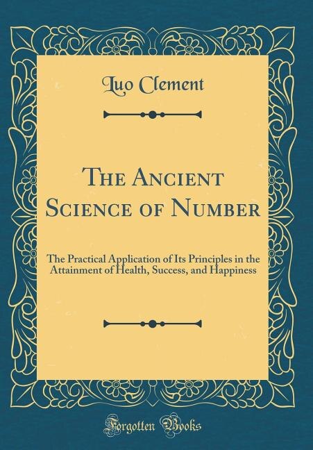 Couverture_The Ancient Science of Number