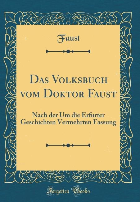 Front cover_Das Volksbuch vom Doktor Faust