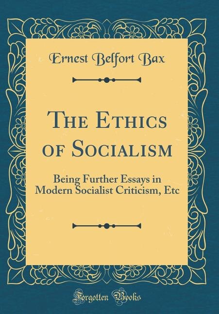 Front cover_The Ethics of Socialism