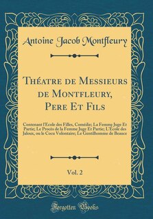 Front cover_Théatre de Messieurs de Montfleury, Pere Et Fils, Vol. 2