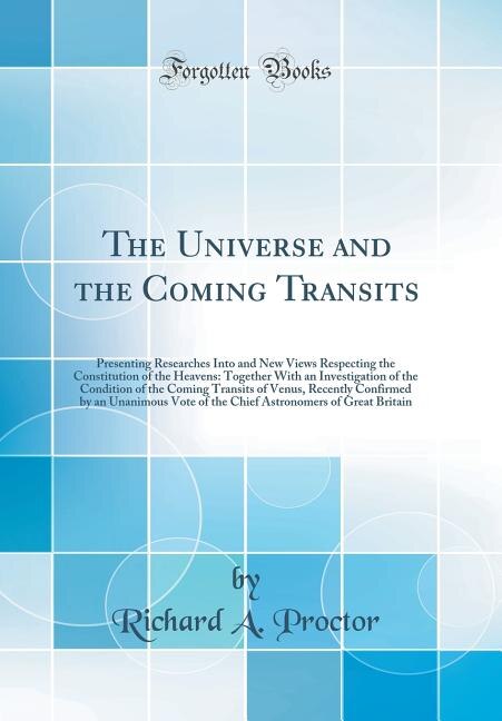 Front cover_The Universe and the Coming Transits