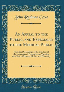 Couverture_An Appeal to the Public, and Especially to the Medical Public