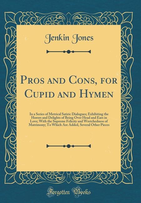 Front cover_Pros and Cons, for Cupid and Hymen