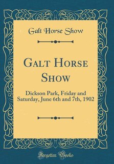 Couverture_Galt Horse Show