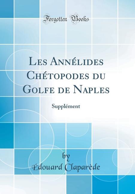 Front cover_Les Annélides Chétopodes du Golfe de Naples