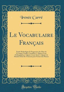 Front cover_Le Vocabulaire Français