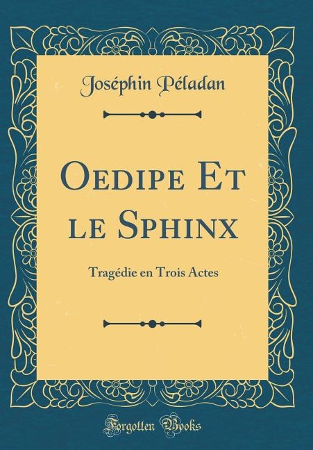Front cover_Oedipe Et le Sphinx
